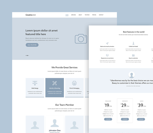 Landing Page Wireframe