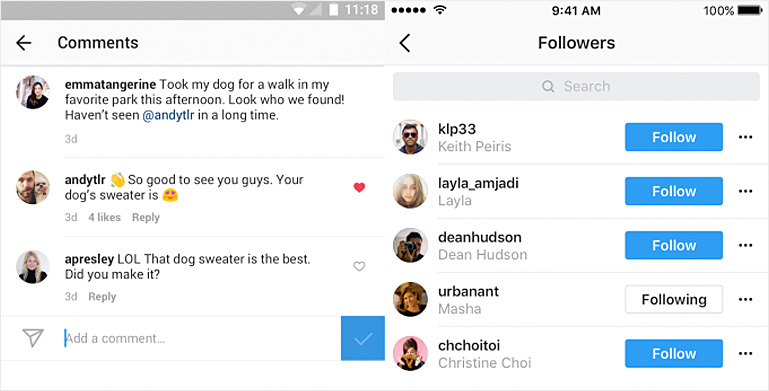 Improving Instagram Engagement with the followings