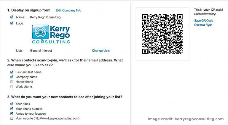 Kerry Rego Consulting QR code