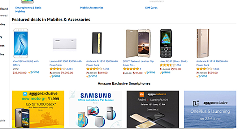 UI/UX design in amazon product listing page