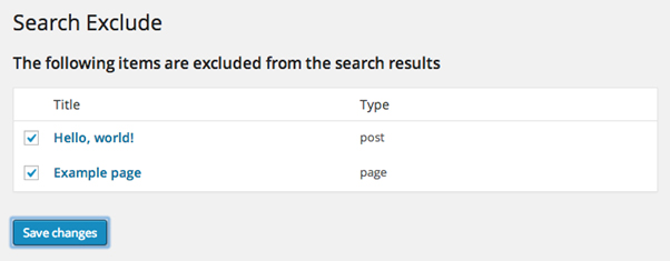 How to exclude specific page from WordPress search result