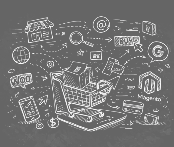 eCommerce Website Development Illustration